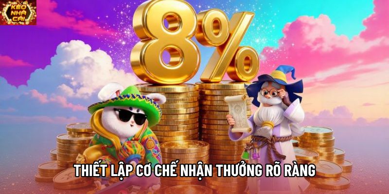 Thiết lập cơ chế nhận thưởng rõ ràng